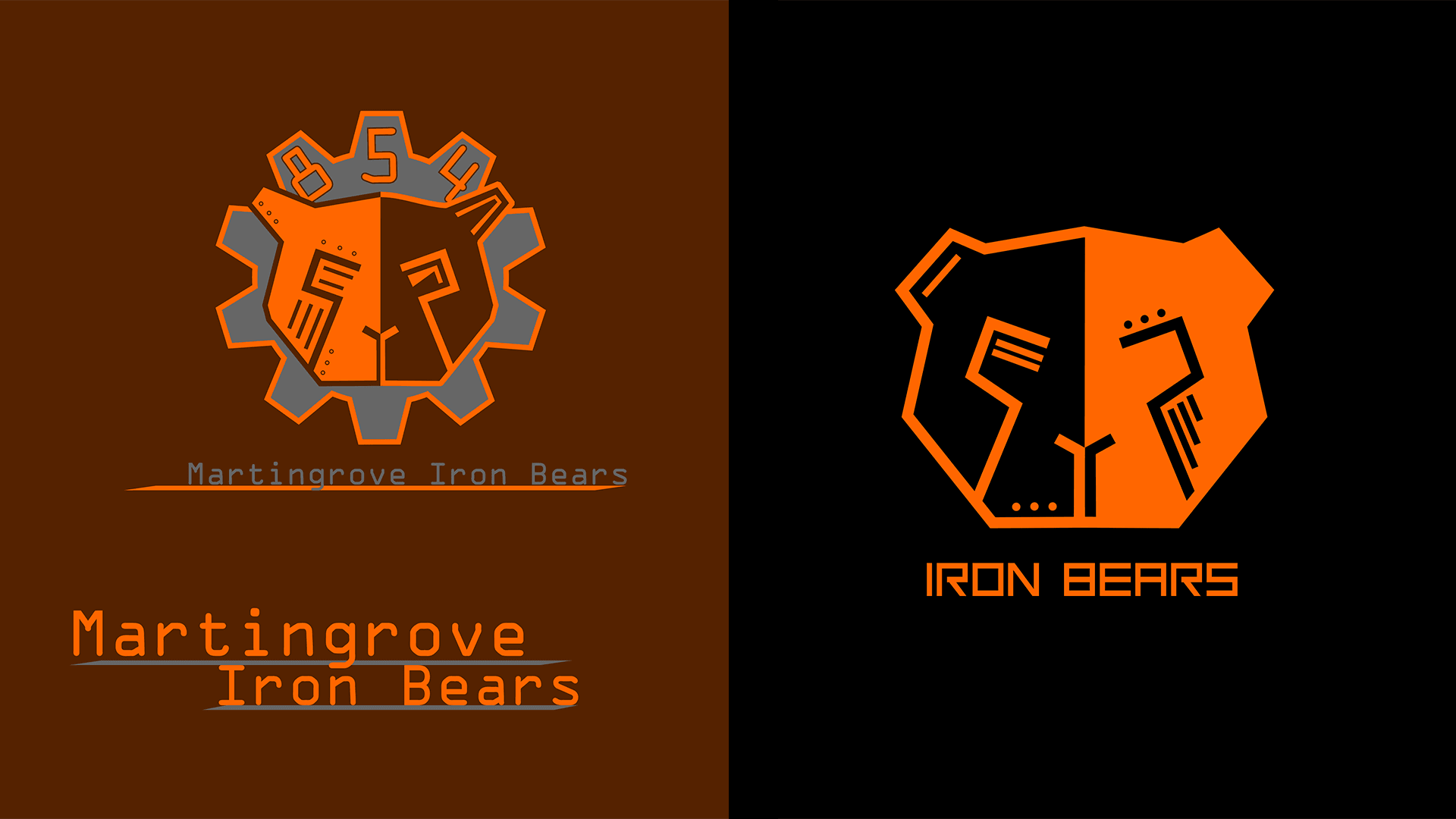 Iron Bears: Logo historical comparison